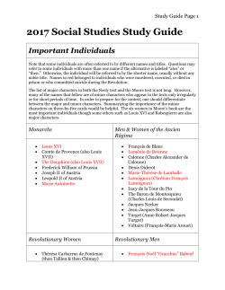 2017 Social Studies Study Guide