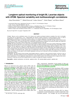 Longterm optical monitoring of bright BL Lacertae objects with