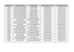 Flight Number Departure Airport Arrival Airport Original Departure