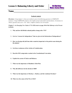 Lesson 2 - United States History