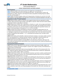 4th Grade Mathematics - Indianapolis Public Schools