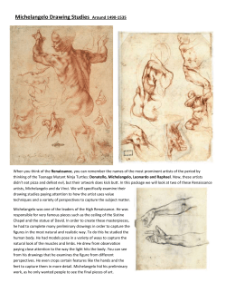 Michelangelo Drawing Studies Around 1490-1535