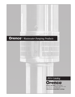 Orenco&reg; | Wastewater Pumping Products Catalog