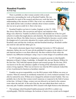 Rosalind Franklin