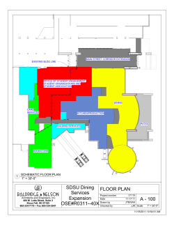 100 FLOOR PLAN SDSU Dining Services Expansion OSE#R0311