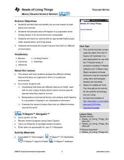 Teacher Notes PDF - TI Education
