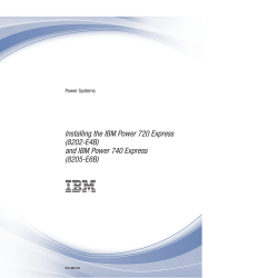 Power Systems: Installing the IBM Power 720 Express (8202