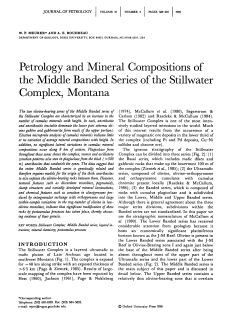 Petrology and Mineral Compositions of the