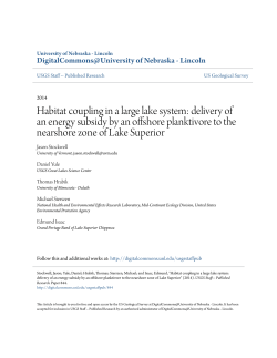 Habitat coupling in a large lake system
