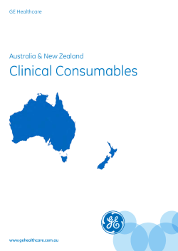 GE Clinical Consumables 2015 PDF 3MB