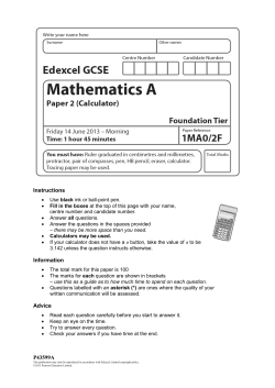 Foundation Paper 2 - Harris Church of England Academy