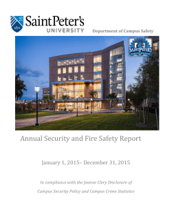 Annual Security and Fire Safety Report