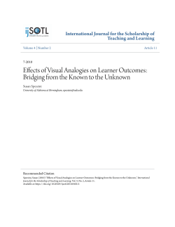 Effects of Visual Analogies on Learner Outcomes: Bridging from the