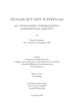 secular but not superficial