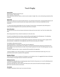 Touch Rugby - Intramurals