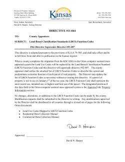 directive #11-044 - Kansas Department of Revenue