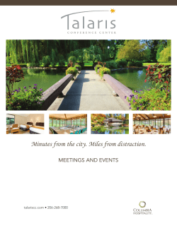 Minutes from the city. Miles from distraction.