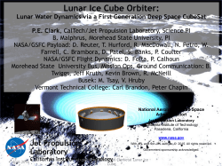 Lunar Ice Cube Orbiter: Lunar Water Dynamics via a First