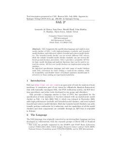 SAL 2 - Leonardo de Moura