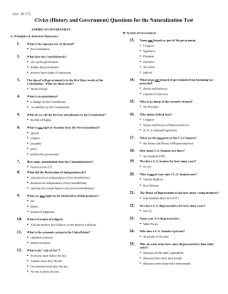 Civics Exam - La Follette High School