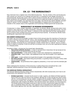 the bureaucracy