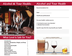 Alcohol Pamphlet