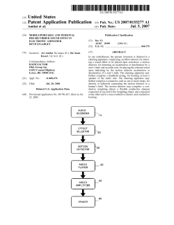 Mobile/portable and personal pre-recorded sound effects electronic