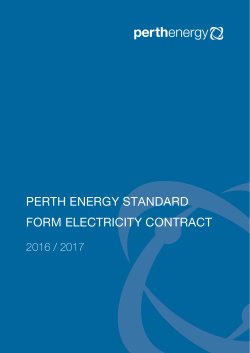 Standard Form Electricity Contract