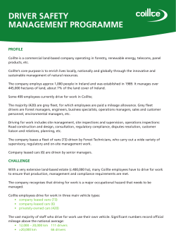 DRIVER SAFETY MANAGEMENT PROGRAMME