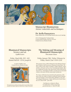 The Making and Meaning of Illuminated Manuscripts Manuscript