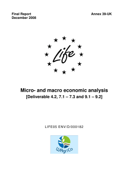 Micro- and macro economic analysis