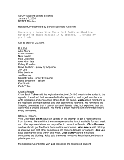 ASUW Student Senate Steering