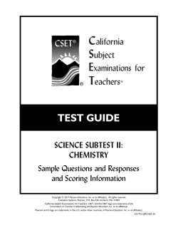 Chemistry - CTC Exams