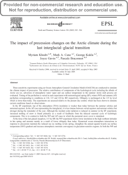 The impact of precession changes on the Arctic climate during the