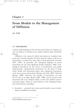 Gaining Momentum: Managing the Diffusion of Innovations (445