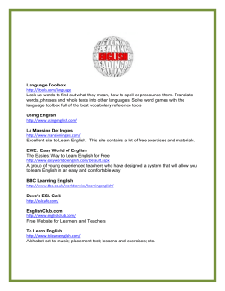 Language Toolbox Look up words to find out what they mean, how