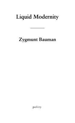 Liquid Modernity - Giuseppe Capograssi