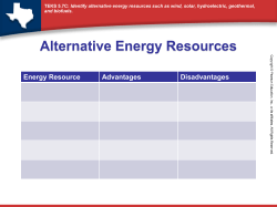 Alternative Energy Resources
