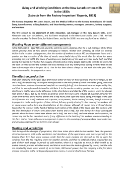 Factory Commission Report 1833