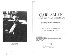 carl sauer - MyLearningSpace