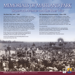 MCC_Transvaal Signage - Maitland City Council