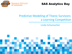 Predictive Modeling of Titanic Survivors: a Kaggle.com Competition