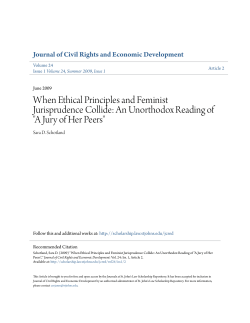 An Unorthodox Reading of "A Jury of Her Peers"