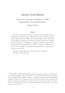 Optimal Trend Inflation