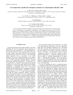 Low-temperature specific heat and glassy dynamics of a