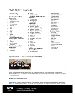 ENG 106L: Lesson 6