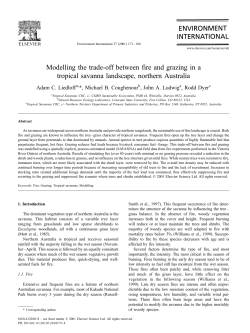Modelling the trade-off between fire and grazing in a tropical