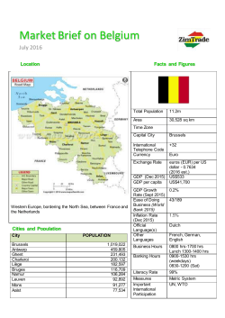 Market Brief on Belgium - Zimbabwe Trade Information Portal