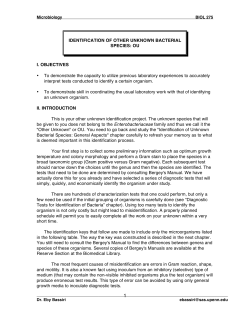 Identification of the Other Unknown Species