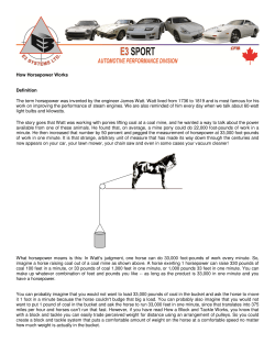 How Horsepower Works Definition The term horsepower was